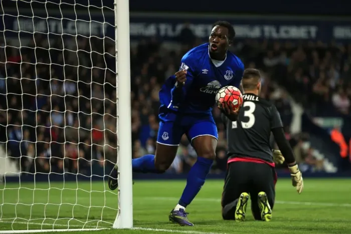 Framed Print : Lukaku's Equalizer: West Bromwich Albion vs. Everton, Barclays Premier League