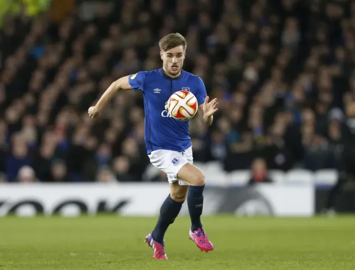 Framed Print : Luke Garbutt in Europa League Action: Everton vs BSC Young Boys at Goodison Park Framed Print : Luke Garbutt in Europa League Action: Everton vs BSC Young Boys at Goodison Park