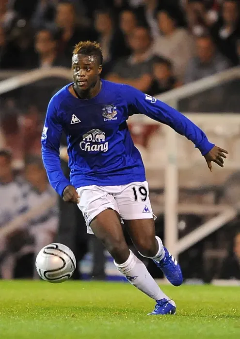Framed Print : Magaye Gueye in Action: Everton vs. Brentford, Carling Cup Third Round, 21 September 2010 Framed Print : Magaye Gueye in Action: Everton vs. Brentford, Carling Cup Third Round, 21 September 2010