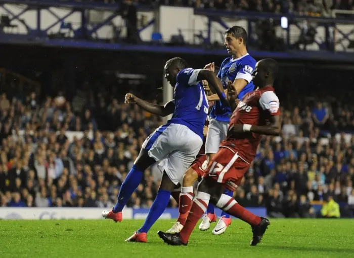 Framed Print : Magaye Gueye's Fifth Goal: Everton's 5-0 Thrashing of Leyton Orient in Capital One Cup Framed Print : Magaye Gueye's Fifth Goal: Everton's 5-0 Thrashing of Leyton Orient in Capital One Cup