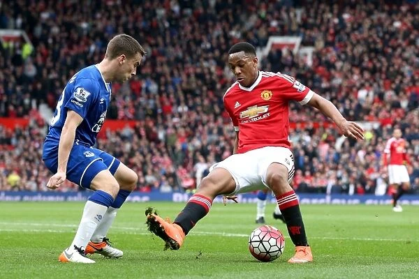 Manchester United vs. Everton: Intense Battle Between Anthony Martial and Seamus Coleman at Old Trafford