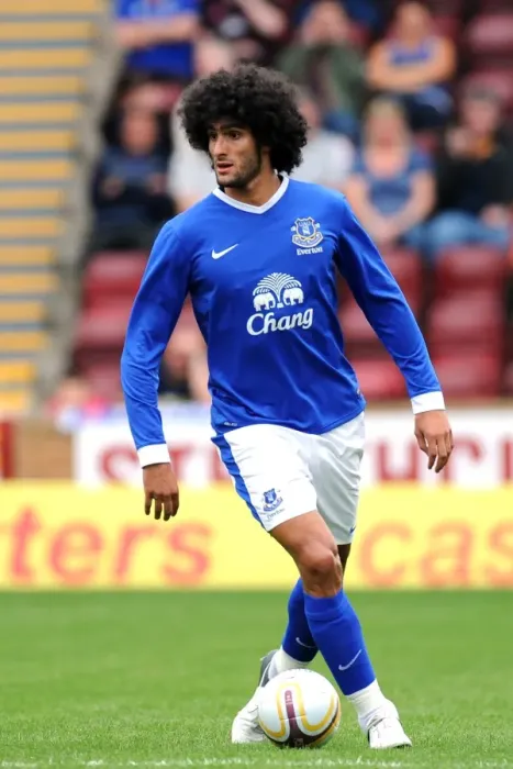 Framed Print : Marouane Fellaini in Action: Everton's Midfield Maestro at Fir Park Stadium (Pre-Season Friendly vs Motherwell) Framed Print : Marouane Fellaini in Action: Everton's Midfield Maestro at Fir Park Stadium (Pre-Season Friendly vs Motherwell)