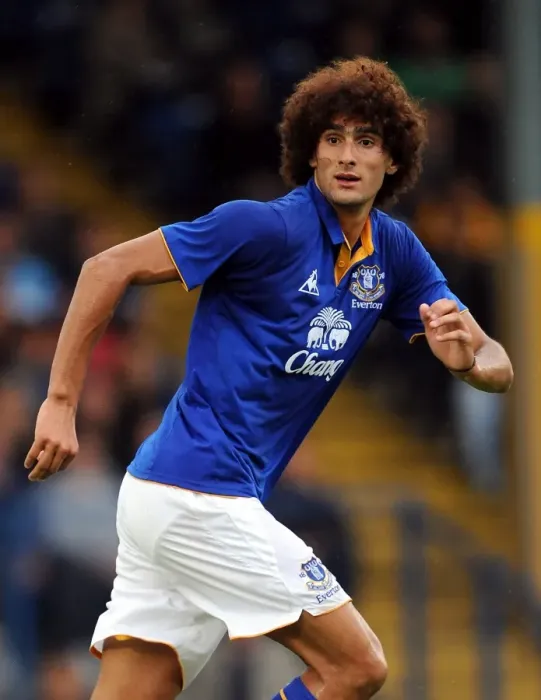 Framed Print : Marouane Fellaini in Action: Everton vs. Bury (15 July 2011) Framed Print : Marouane Fellaini in Action: Everton vs. Bury (15 July 2011)