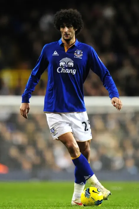 Framed Print : Marouane Fellaini in Action: Everton vs. Tottenham Hotspur, Premier League Showdown at White Hart Lane (11 January 2012) Framed Print : Marouane Fellaini in Action: Everton vs. Tottenham Hotspur, Premier League Showdown at White Hart Lane (11 January 2012)