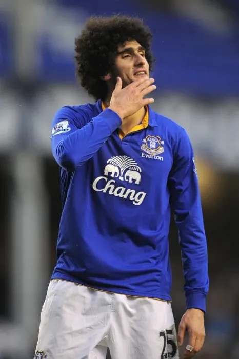 Framed Print : Marouane Fellaini in Action: Everton vs. Blackburn Rovers, Goodison Park - Premier League Thriller Framed Print : Marouane Fellaini in Action: Everton vs. Blackburn Rovers, Goodison Park - Premier League Thriller