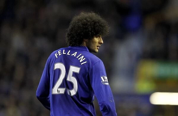 Marouane Fellaini in Action: Everton vs. Tottenham Hotspur, Barclays Premier League, Goodison Park (10 March 2012)