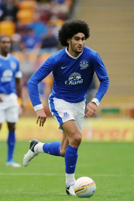 Framed Print : Marouane Fellaini in Action: Everton vs. Motherwell Pre-Season Friendly at Fir Park Stadium Framed Print : Marouane Fellaini in Action: Everton vs. Motherwell Pre-Season Friendly at Fir Park Stadium