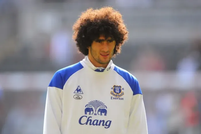 Framed Print : Marouane Fellaini in Action: Everton vs Swansea City, Barclays Premier League (24 March 2012)