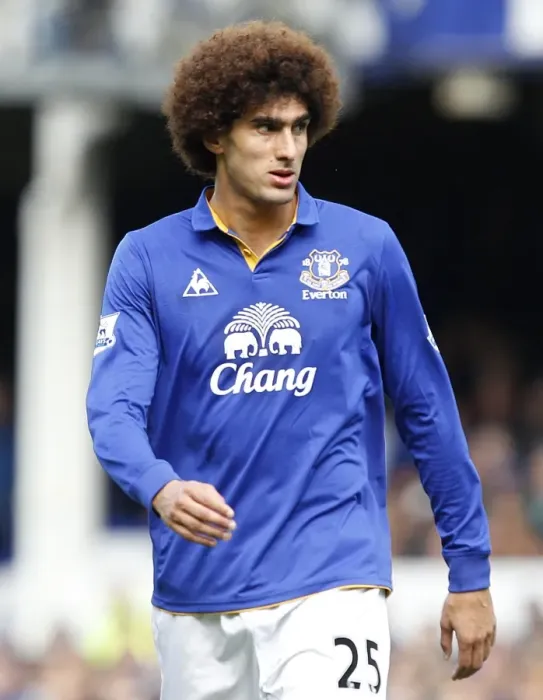 Framed Print : Marouane Fellaini in Action: Everton vs Wigan Athletic, Barclays Premier League, Goodison Park (September 17, 2011) Framed Print : Marouane Fellaini in Action: Everton vs Wigan Athletic, Barclays Premier League, Goodison Park (September 17, 2011)