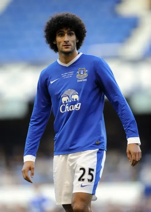 Framed Print : Marouane Fellaini in Action: Everton's Pre-Season Battle against AEK Athens at Goodison Park Framed Print : Marouane Fellaini in Action: Everton's Pre-Season Battle against AEK Athens at Goodison Park