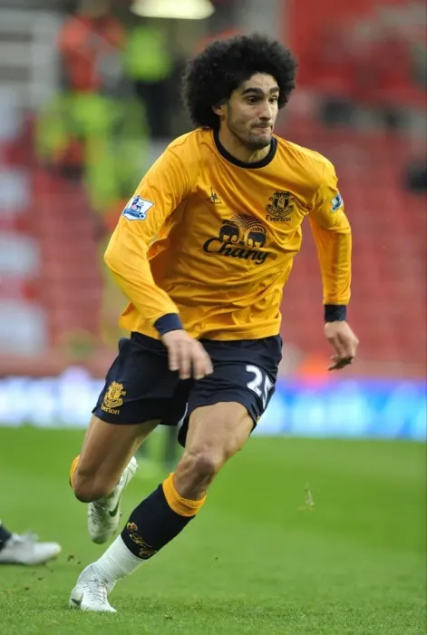 Framed Print : Marouane Fellaini: Everton's Leader at Britannia Stadium Against Stoke City (May 2012, Barclays Premier League) Framed Print : Marouane Fellaini: Everton's Leader at Britannia Stadium Against Stoke City (May 2012, Barclays Premier League)