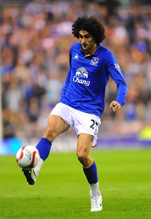 Framed Print : Marouane Fellaini: Everton's Leader in FA Cup Sixth Round Replay Against Sunderland at Stadium of Light Framed Print : Marouane Fellaini: Everton's Leader in FA Cup Sixth Round Replay Against Sunderland at Stadium of Light