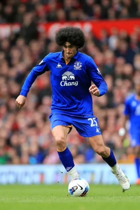 Framed Print : Marouane Fellaini at Old Traford: Everton vs Manchester United, Barclays Premier League (22 April 2012) Framed Print : Marouane Fellaini at Old Traford: Everton vs Manchester United, Barclays Premier League (22 April 2012)