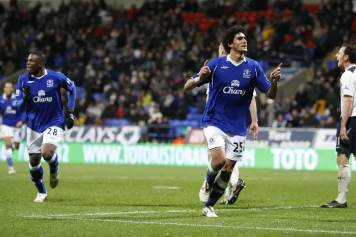 Framed Print : Marouane Fellaini Scores First Everton Goal Against Bolton Wanderers in Barclays Premier League (2008) Framed Print : Marouane Fellaini Scores First Everton Goal Against Bolton Wanderers in Barclays Premier League (2008)
