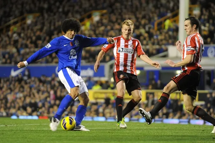 Framed Print : Marouane Fellaini Scores First Everton Goal: Everton 2 - Sunderland 1 (10-11-2012) Framed Print : Marouane Fellaini Scores First Everton Goal: Everton 2 - Sunderland 1 (10-11-2012)