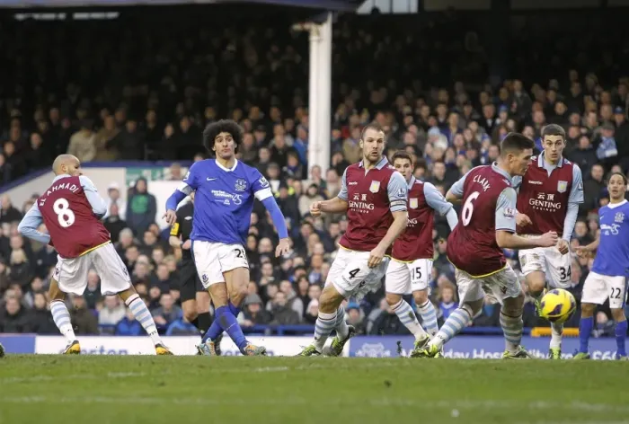 Framed Print : Marouane Fellaini's Dramatic Equalizer: Everton 3-3 Aston Villa (02-02-2013) Framed Print : Marouane Fellaini's Dramatic Equalizer: Everton 3-3 Aston Villa (02-02-2013)