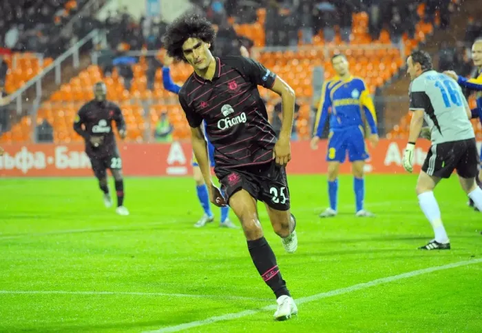 Framed Print : Marouane Fellaini's Equalizer: Everton vs. FC BATE Borisov in UEFA Europa League Framed Print : Marouane Fellaini's Equalizer: Everton vs. FC BATE Borisov in UEFA Europa League