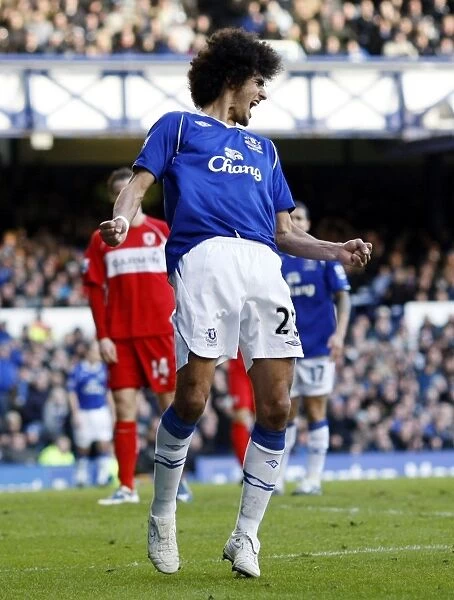 Marouane Fellaini's Reaction: Everton's FA Cup Quarterfinal Clash with Middlesbrough (08 / 09)
