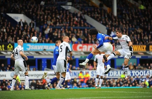 Marouane Fellaini's Strike: Everton's Second Goal vs. Fulham (April 2012, Goodison Park)