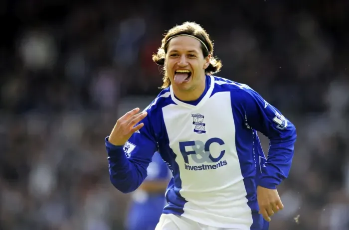 Framed Print : Mauro Zarate's First Goal Celebration: Birmingham City vs. Everton, Barclays Premier League (April 12, 2008) Framed Print : Mauro Zarate's First Goal Celebration: Birmingham City vs. Everton, Barclays Premier League (April 12, 2008)