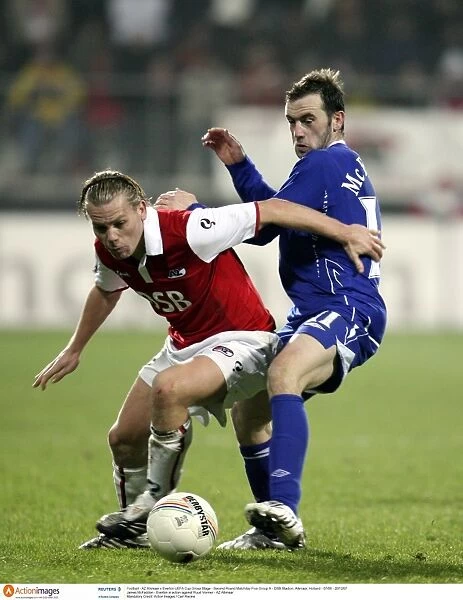 McFadden vs. Vormer: Everton's Battle in the UEFA Cup Against AZ Alkmaar, 2007
