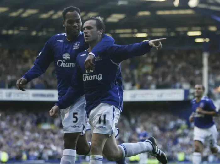 Framed Print : McFadden's Debut Goal: Everton's Triumph over Blackburn Rovers (07 / 08) - FA Barclays Premier League Framed Print : McFadden's Debut Goal: Everton's Triumph over Blackburn Rovers (07 / 08) - FA Barclays Premier League