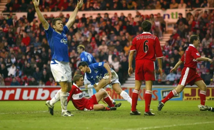 Framed Print : Middlesbrough vs Everton: 1-1 Stalemate (January 16, 2005) Framed Print : Middlesbrough vs Everton: 1-1 Stalemate (January 16, 2005)