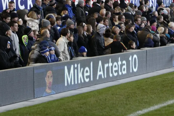 Framed Print : Mikel Arteta in Action: Everton FC vs. West Bromwich Albion, Barclays Premier League (2010) Framed Print : Mikel Arteta in Action: Everton FC vs. West Bromwich Albion, Barclays Premier League (2010)