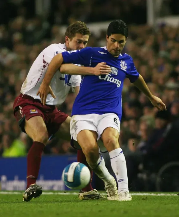 Framed Print : Mikel Arteta vs. George McCartney: A Battle at Goodison Park - Everton vs. West Ham United, Barclays Premier League, March 22, 2008 Framed Print : Mikel Arteta vs. George McCartney: A Battle at Goodison Park - Everton vs. West Ham United, Barclays Premier League, March 22, 2008