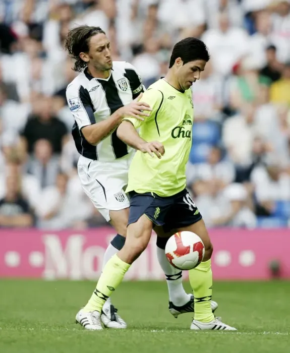 Framed Print : Mikel Arteta vs. Jonathan Greening: A Battle at The Hawthorns - West Bromwich Albion vs. Everton, August 2008 Framed Print : Mikel Arteta vs. Jonathan Greening: A Battle at The Hawthorns - West Bromwich Albion vs. Everton, August 2008