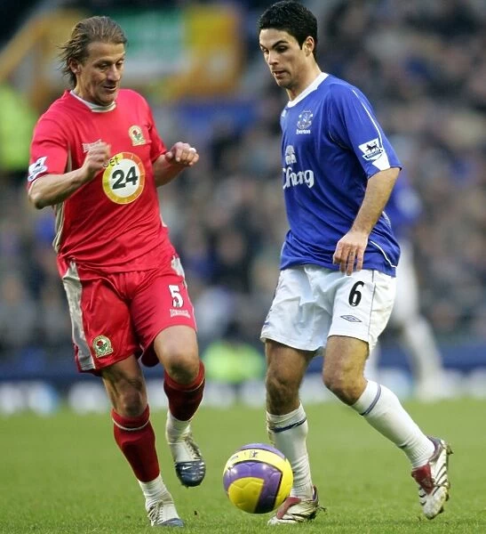 Mikel Arteta vs Tugay: A Football Rivalry - Everton vs Blackburn Rovers, FA Barclays Premiership, 10 / 02 / 07