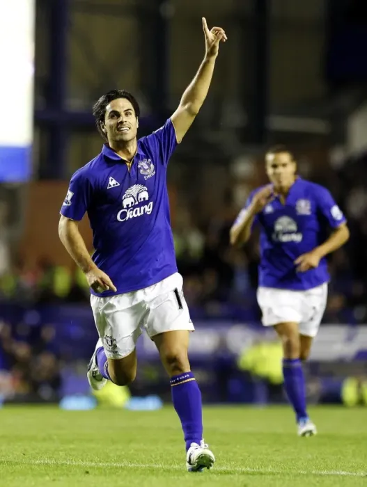 Framed Print : Mikel Arteta's Hat-Trick: Everton's Triumph Over Sheffield United in Carling Cup Round 2 (24 August 2011)