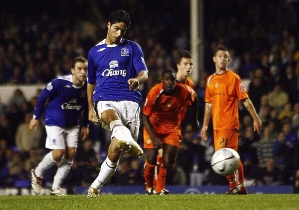 Mikel Arteta's Missed Penalty: Everton vs. Luton Town, Goodison Park, 24 / 10 / 06