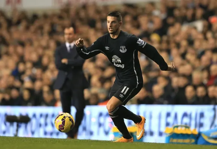 Framed Print : Mirallas in Action: Everton vs. Tottenham Hotspur, Premier League - White Hart Lane Framed Print : Mirallas in Action: Everton vs. Tottenham Hotspur, Premier League - White Hart Lane