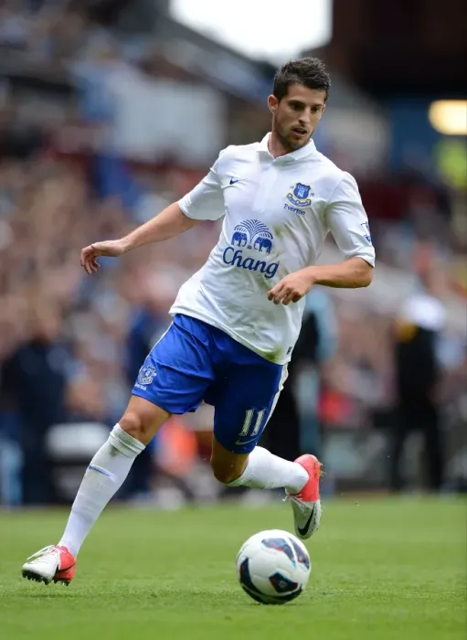 Framed Print : Mirallas Brace: Everton's 3-1 Victory over Aston Villa (Premier League, August 25, 2012)