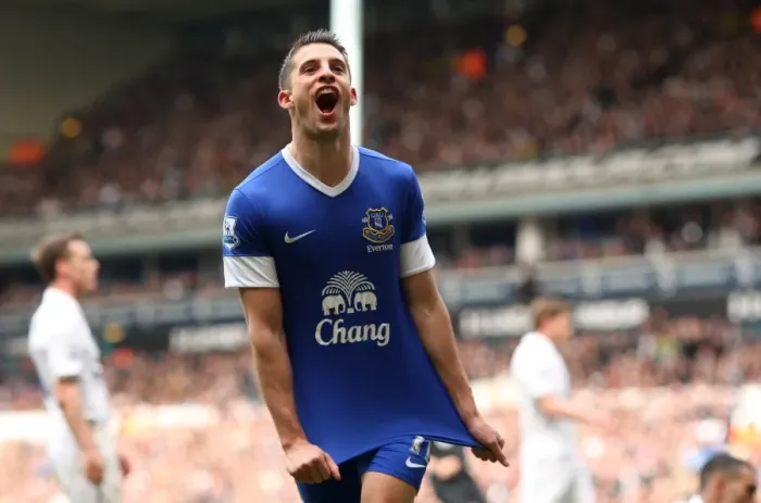 Framed Print : Mirallas Double: Thrilling 2-2 Draw - Everton vs. Tottenham, April 2013