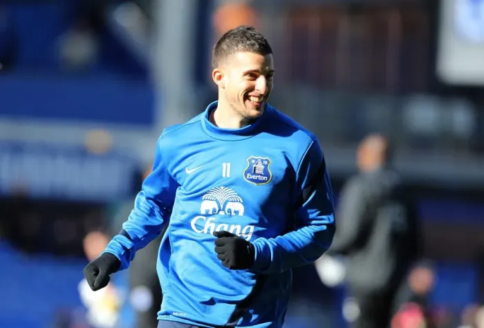 Framed Print : Mirallas Readies for FA Cup Battle: Everton vs. Swansea at Goodison Park (16-02-2014) Framed Print : Mirallas Readies for FA Cup Battle: Everton vs. Swansea at Goodison Park (16-02-2014)