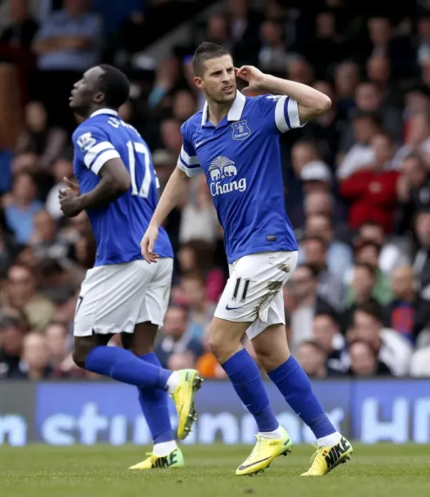 Framed Print : Mirallas Scores Everton's Second Goal: Fulham vs Everton (30-03-2014, Barclays Premier League) - 3-1 Framed Print : Mirallas Scores Everton's Second Goal: Fulham vs Everton (30-03-2014, Barclays Premier League) - 3-1