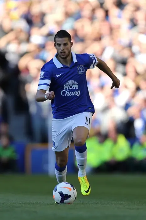 Framed Print : Mirallas Strike: Everton's Triumph Over Chelsea in the Barclays Premier League (September 14, 2013)