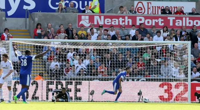 Framed Print : Mirallas Strikes Again: Everton's Second Goal in 3-0 Swansea City Victory (Premier League 2012-13) Framed Print : Mirallas Strikes Again: Everton's Second Goal in 3-0 Swansea City Victory (Premier League 2012-13)