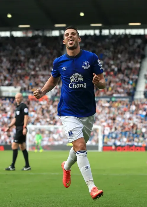 Framed Print : Mirallas Strikes Again: Everton's Second Goal vs. West Bromwich Albion in Premier League Framed Print : Mirallas Strikes Again: Everton's Second Goal vs. West Bromwich Albion in Premier League