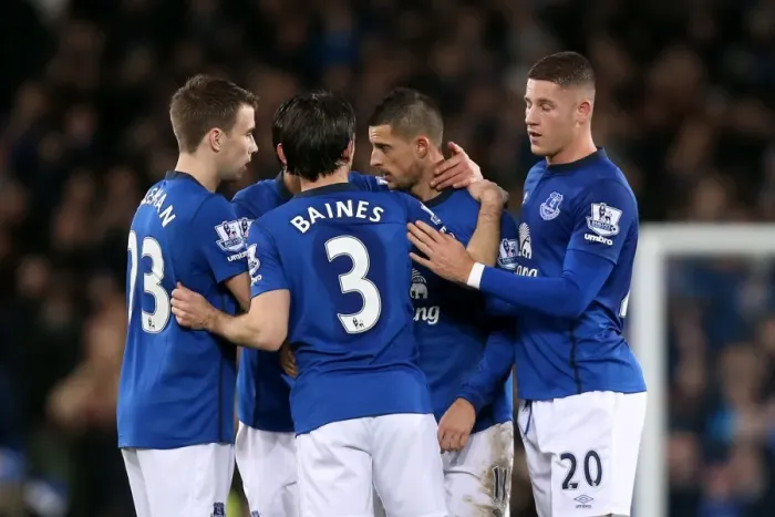Framed Print : Mirallas Strikes Again: Everton's Second Goal vs. Queens Park Rangers (2-0) Framed Print : Mirallas Strikes Again: Everton's Second Goal vs. Queens Park Rangers (2-0)