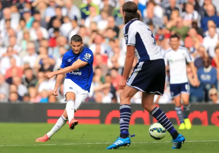 Framed Print : Mirallas Strikes Back: Everton's Second Goal vs. West Bromwich Albion Framed Print : Mirallas Strikes Back: Everton's Second Goal vs. West Bromwich Albion