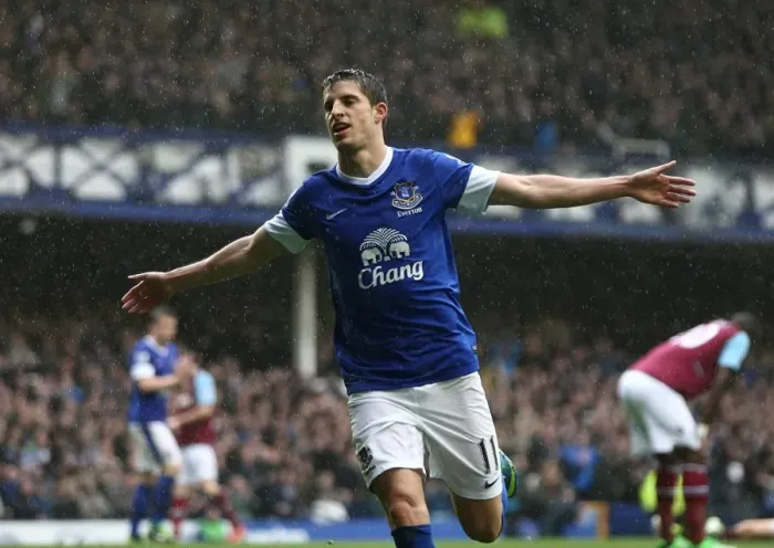 Framed Print : Mirallas's Brace: Everton Secures Victory Over West Ham United (12-05-2013) Framed Print : Mirallas's Brace: Everton Secures Victory Over West Ham United (12-05-2013)