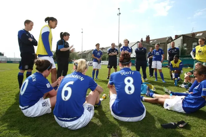 Framed Print : Mo Marley Consoles Everton Ladies After FA WSL Match vs. Lincoln Ladies (May 2012) Framed Print : Mo Marley Consoles Everton Ladies After FA WSL Match vs. Lincoln Ladies (May 2012)