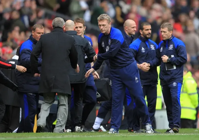 Framed Print : Moyes vs. Ferguson: A Respectful Handshake After a Fierce Rivalry - Manchester United vs. Everton (April 2012, Old Trafford) Framed Print : Moyes vs. Ferguson: A Respectful Handshake After a Fierce Rivalry - Manchester United vs. Everton (April 2012, Old Trafford)