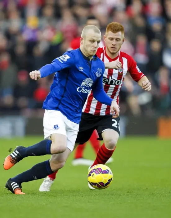 Framed Print : Naismith vs. Reed: A Premier League Battle at St. Mary's - Southampton vs. Everton Framed Print : Naismith vs. Reed: A Premier League Battle at St. Mary's - Southampton vs. Everton