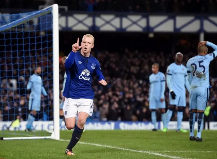 Framed Print : Naismith's Dramatic Equalizer: Everton's Comeback Against Manchester City in the Premier League Framed Print : Naismith's Dramatic Equalizer: Everton's Comeback Against Manchester City in the Premier League