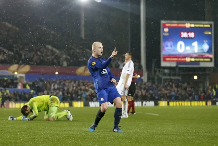 Framed Print : Naismith's Europa League Strike: Everton's First Goal Against Dynamo Kiev Framed Print : Naismith's Europa League Strike: Everton's First Goal Against Dynamo Kiev