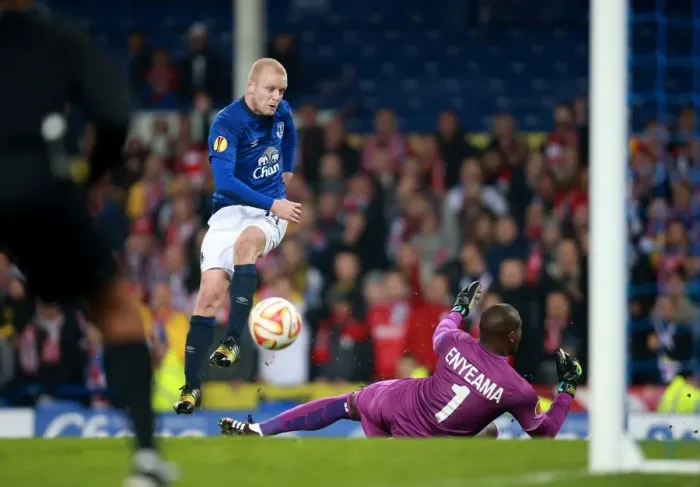 Framed Print : Naismith's Europa League Thrust: Everton vs Lille Framed Print : Naismith's Europa League Thrust: Everton vs Lille